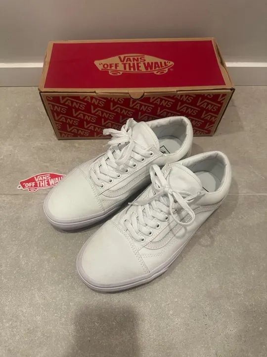 Tênis Vans Old Skool Branco true white tam 39 perfeito! - Foto 4