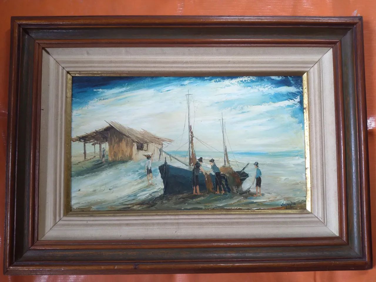 Quadro a óleo de 1981 de Fernando Fernandes 