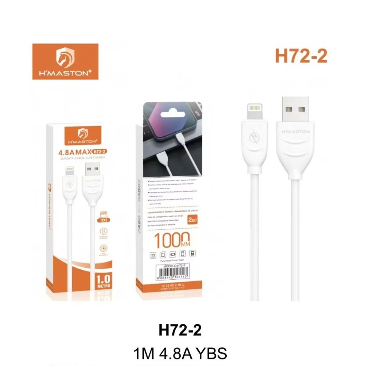 Cabos p/ iPhone (Novos) 1 por 15,00 ou 2 por 25,00 Ótima Qualidade  - Foto 2