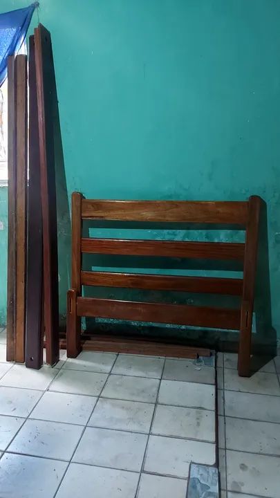 Cama de Madeira Maciça Angelim + Colchão ( Gratis) - Foto 3