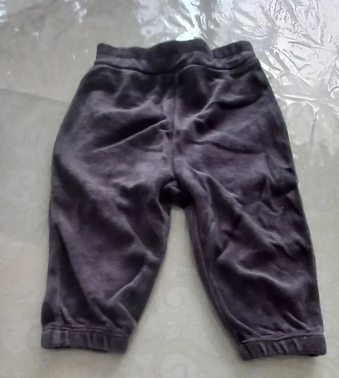Calça de Moletom Bebê - Cinza - Foto 3