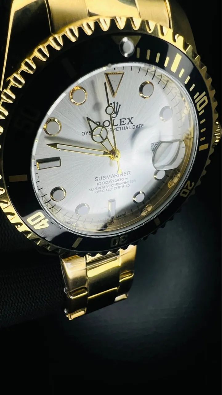 Relógio Rolex Submariner Dourado  - Foto 5