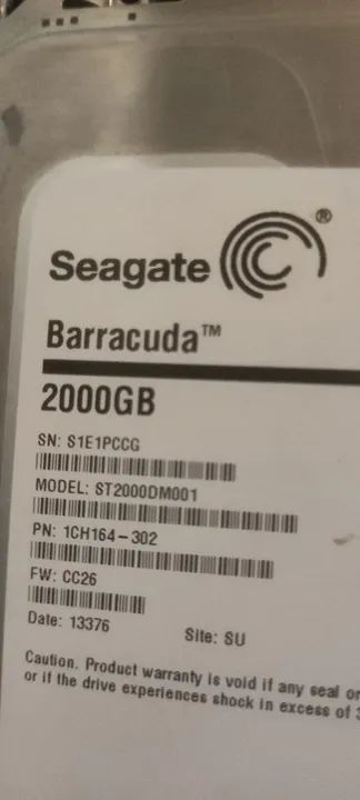 HD Seagate Barracuda 2000GB - Foto 2