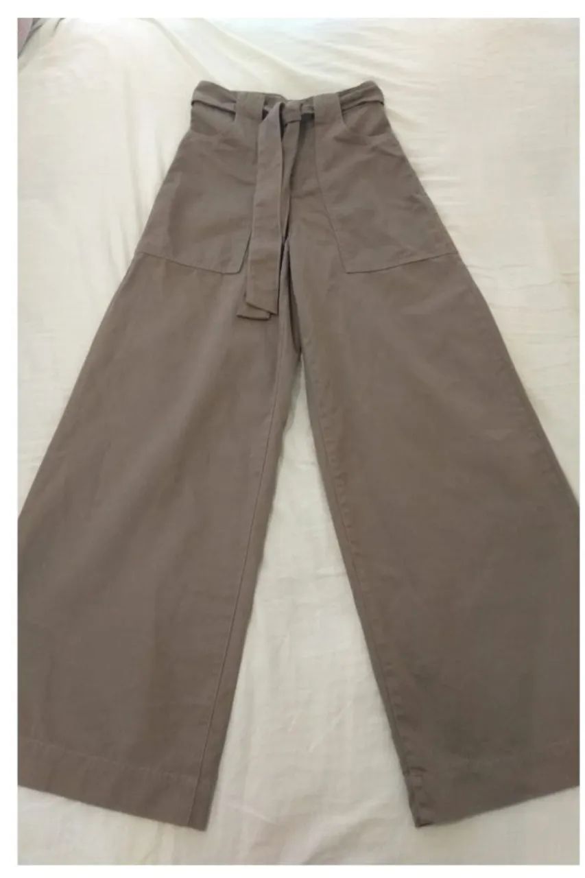 calça wide leg e