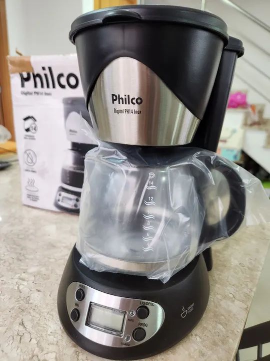 Cafeteira Elétrica Philco Digital PH14 Inox 1,4L - 220v 