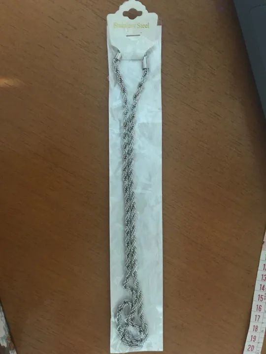 Cordão de Aço Inoxidável Masculino