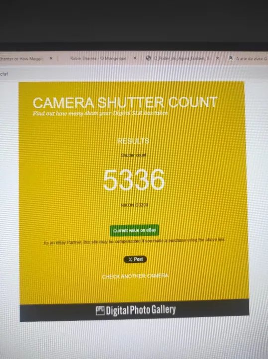 Câmera Nikon D3200 2 lentes 5336 clicks - Foto 5