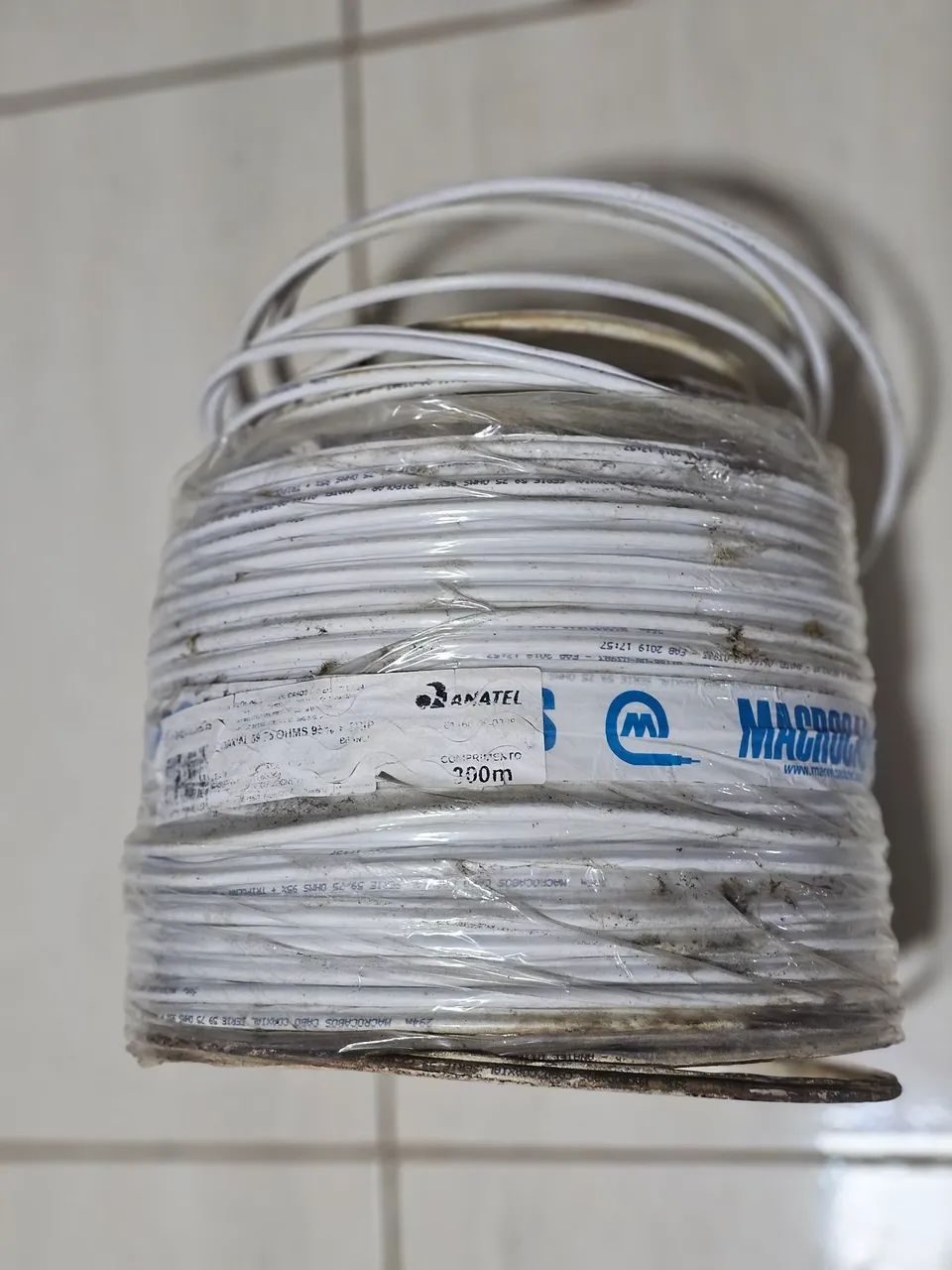 Rolo de 300m  de cabo coaxial  - Foto 2