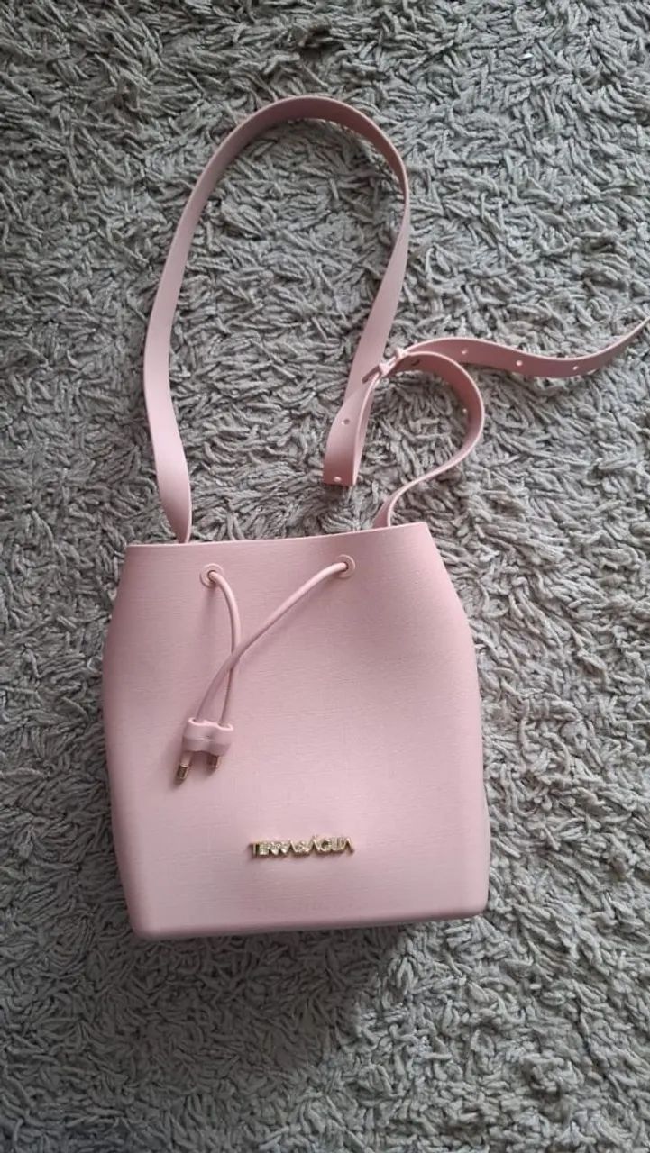 Bolsa feminina rosa de silicone  - Foto 2
