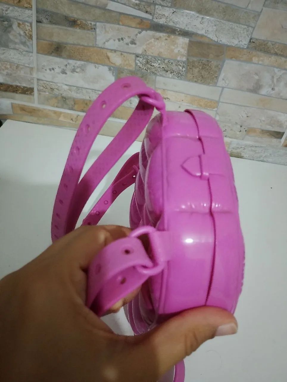 Bolsa de costas infantil LULUCA original em plástico Grendene 2022 - Foto 4