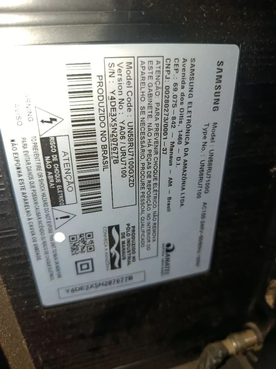 Smart tv Samsung 58 polegadas não está saindo imagem apenas o som. - Foto 4