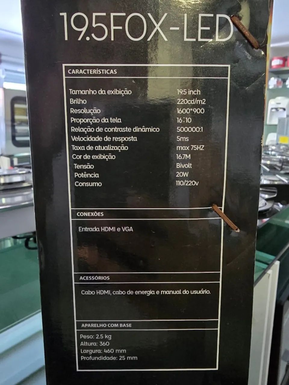Monitor Fox Racer HDMI 19.5" Led  - Foto 4