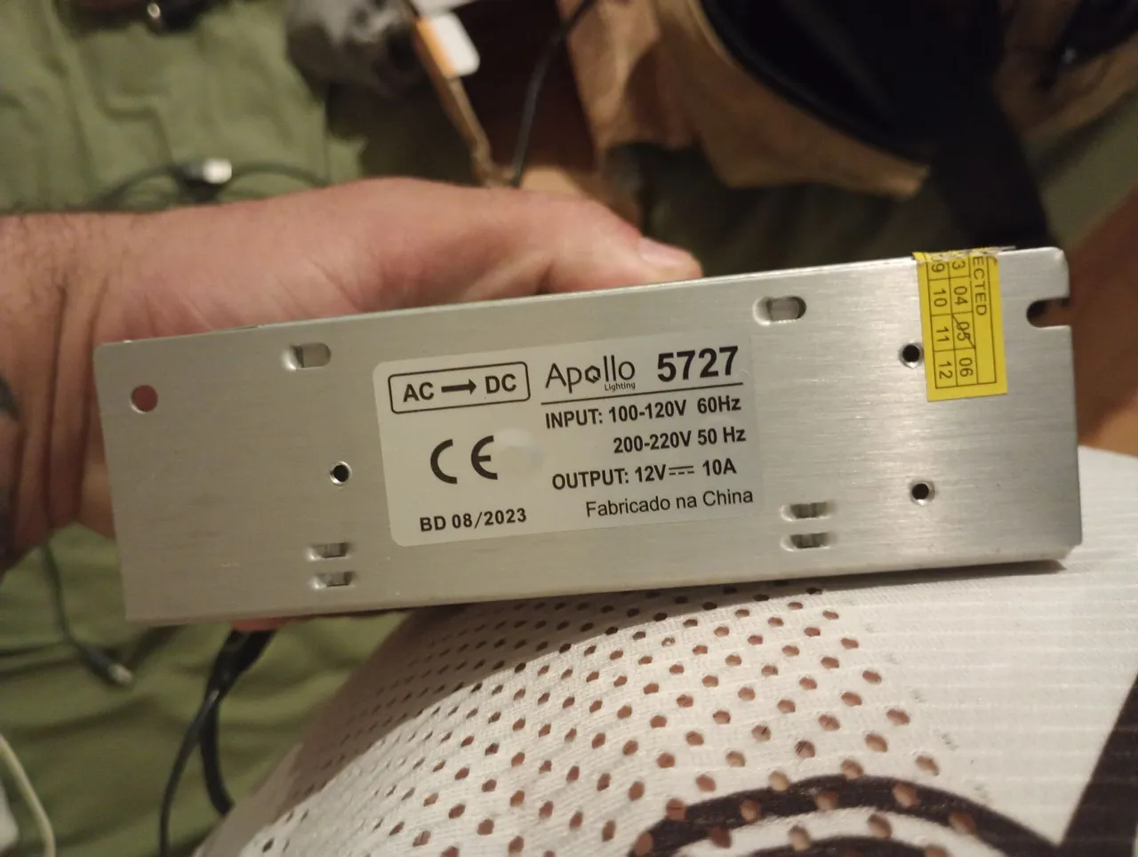 Fonte para fita de LED 12V 10A