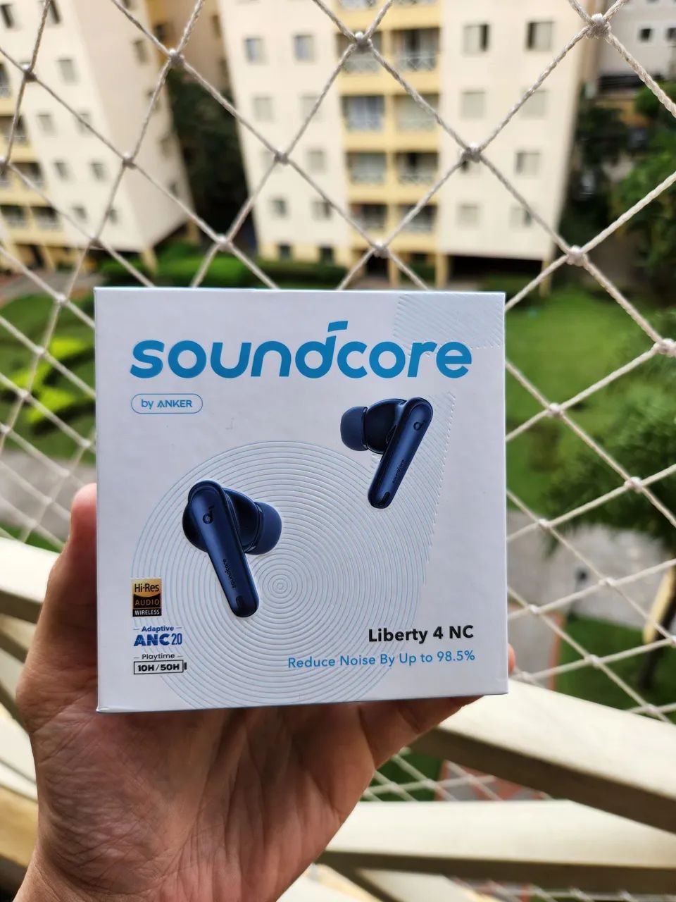 Anker Soundcore Liberty 4 NC Azul - ESTOQUE RENOVADO 
