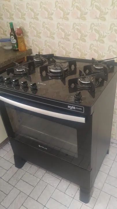 Fogão Atlas Agile Glass 5 bocas