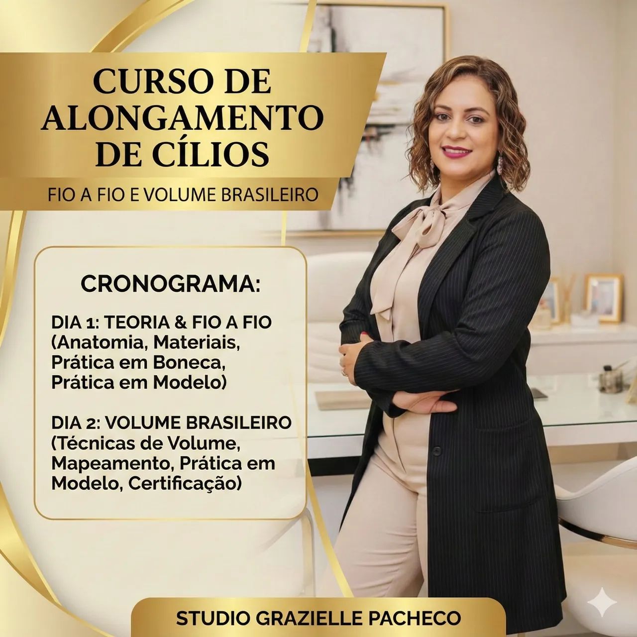 Curso Alongamento de cílios 