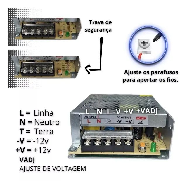 Fonte 12v 10A.. - Foto 4
