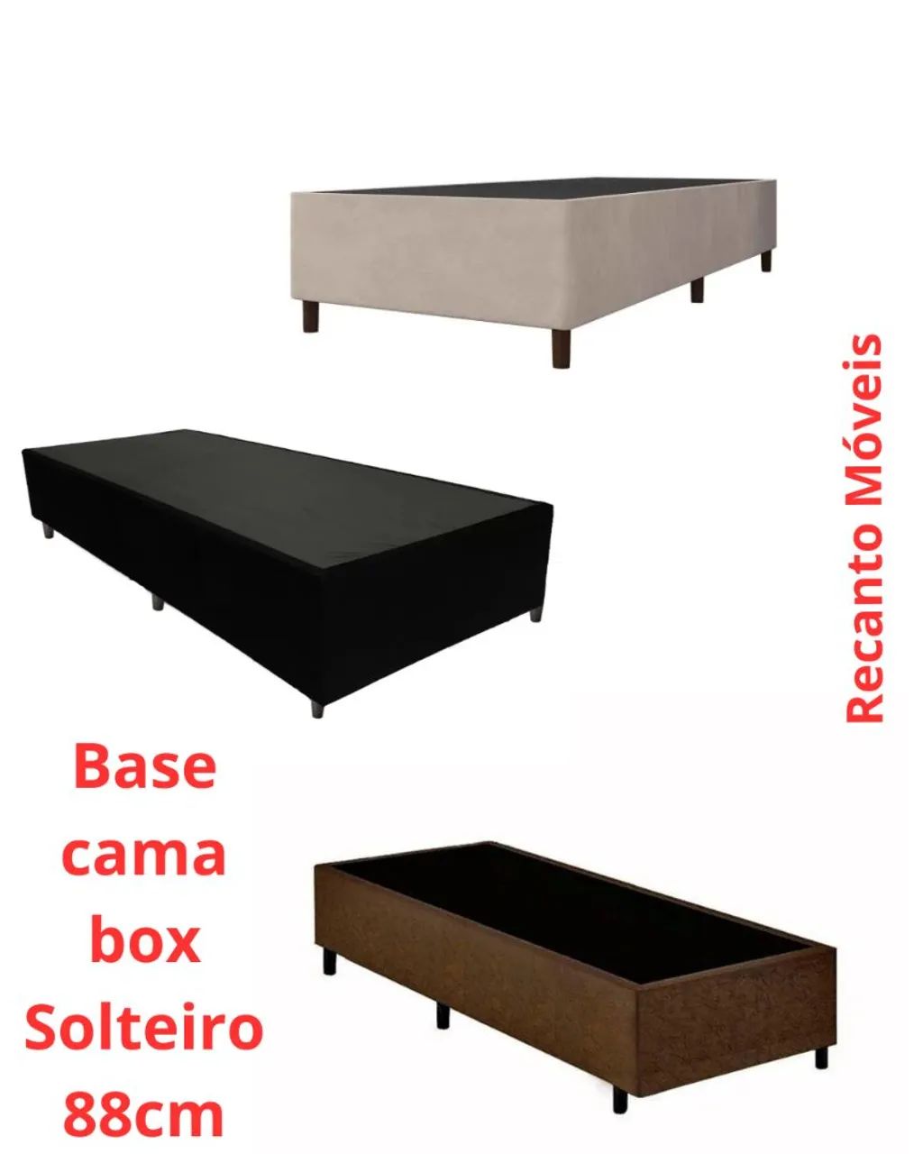 Base Cama box Solteiro e Casal.