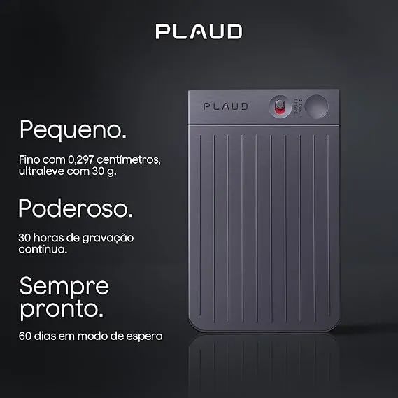 Plaud Note, AI Audio/Voice Recorder with Case (Black Note with Black Case)64167715546755122