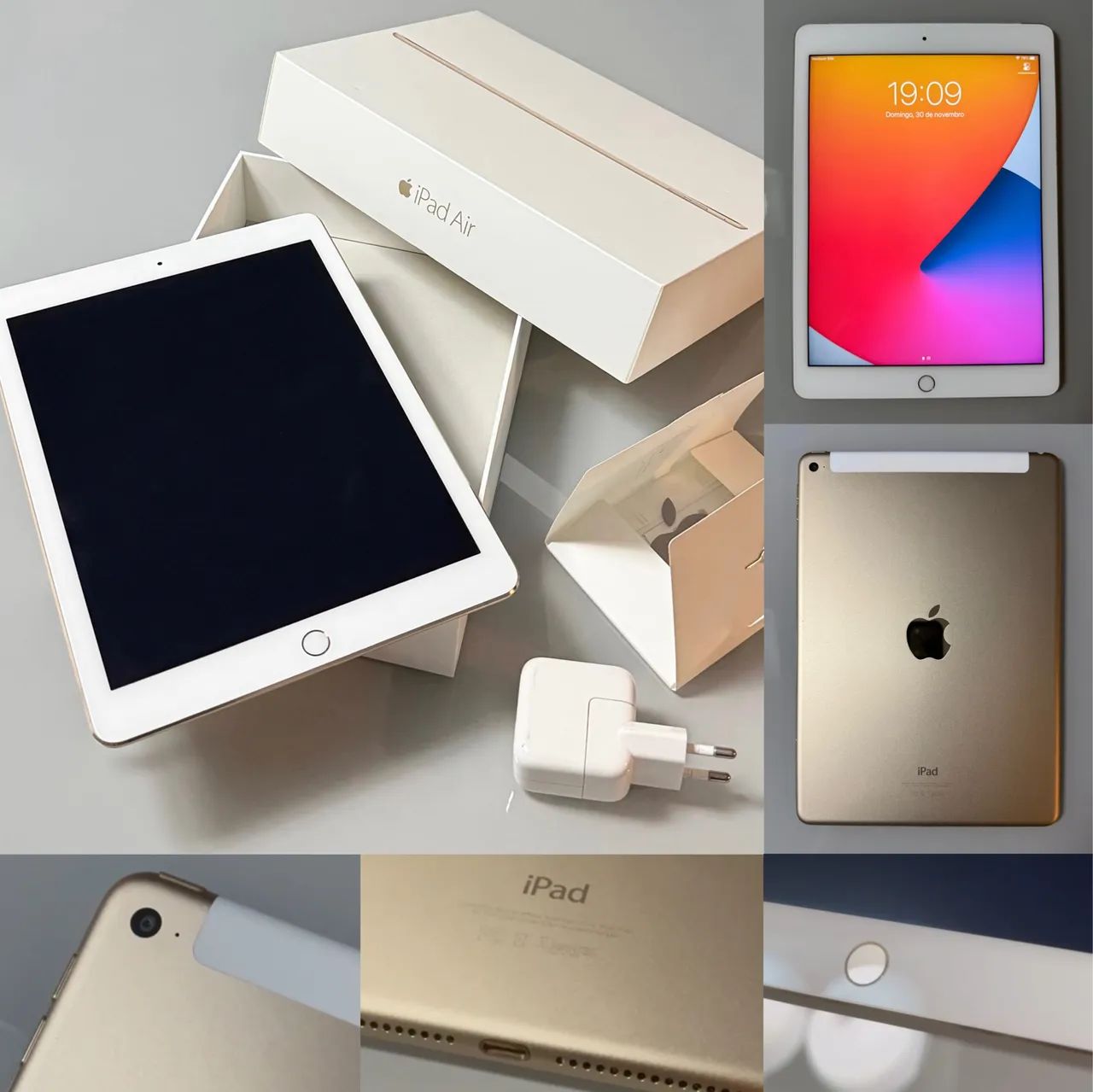 iPad Air 2 32GB Dourado Wi-Fi + Cellular - Tablets e E-Readers