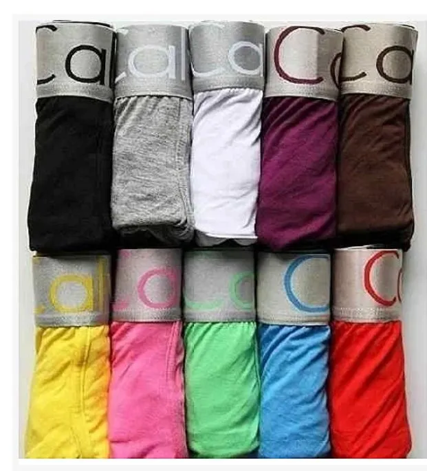 Kit com 10 Cuecas Boxer Calvin Klein Cores Sortidas