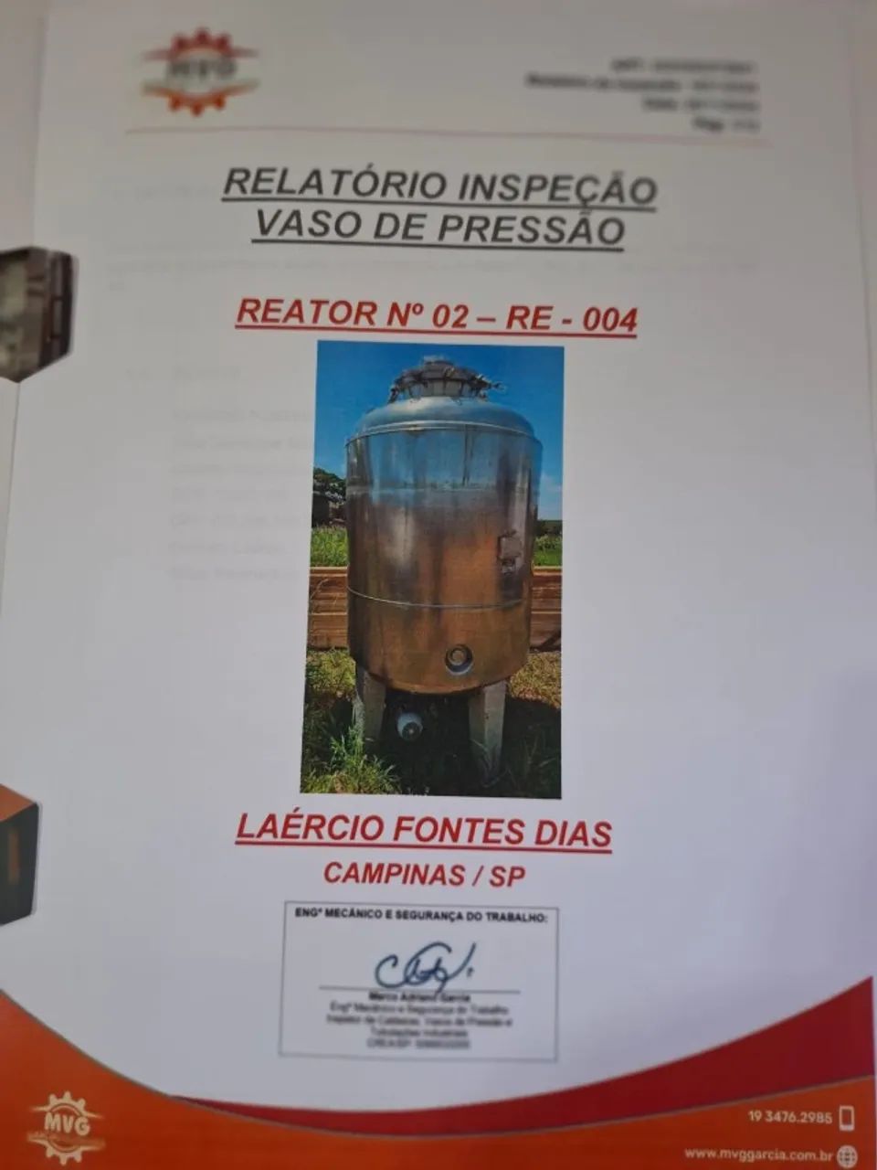 Reator em Aço Inox - Foto 4