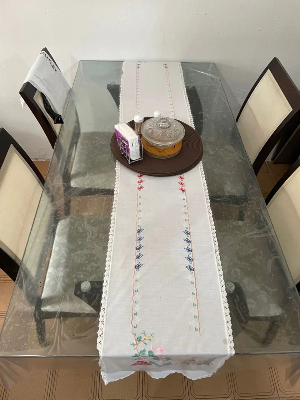 Mesa de Jantar de Vidro