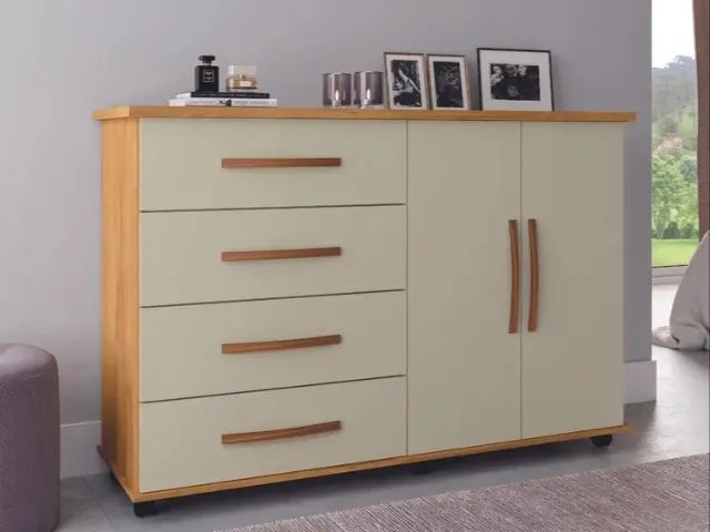 Cômoda 4 Gavetas e 2 Portas Promoção Varios Modelos