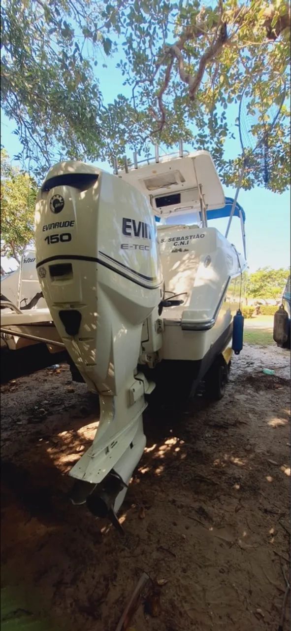 Parelha (2 motores) Evinrude Etec 150hp gasolina - Foto 2