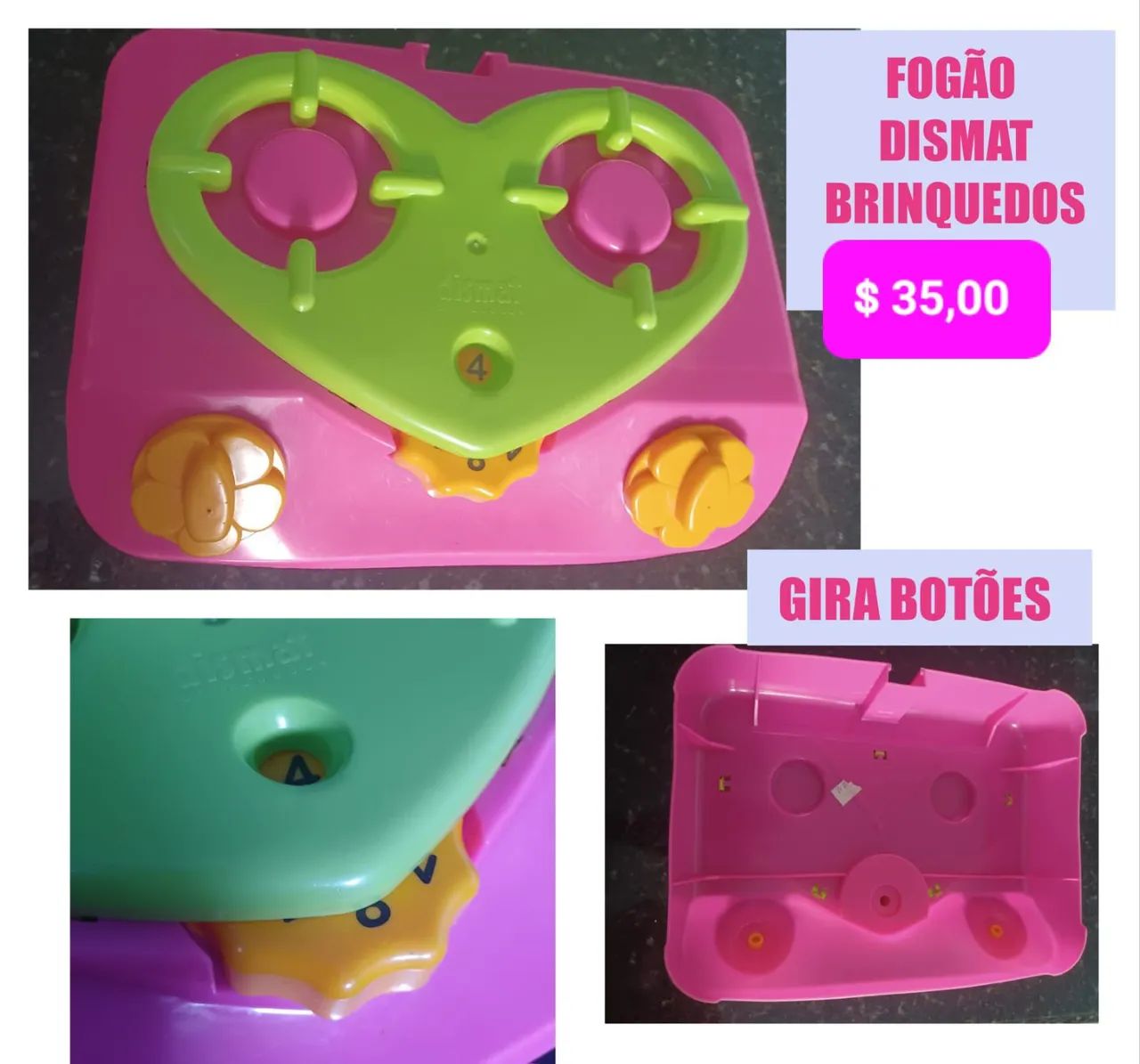 Fogão de brinquedo Dismat