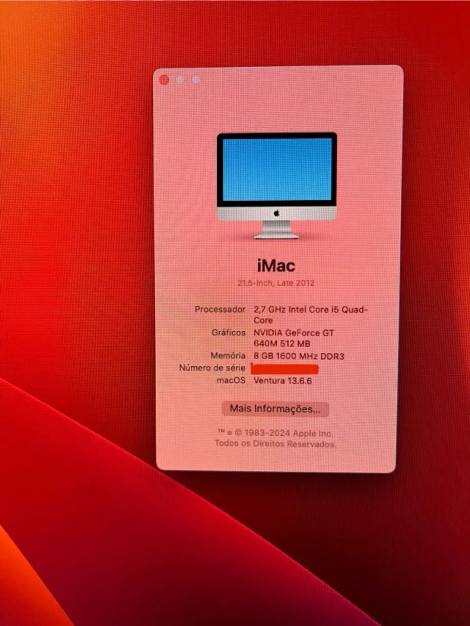 iMac Apple 21.5" (Late 2012) - Computador Apple - Foto 3