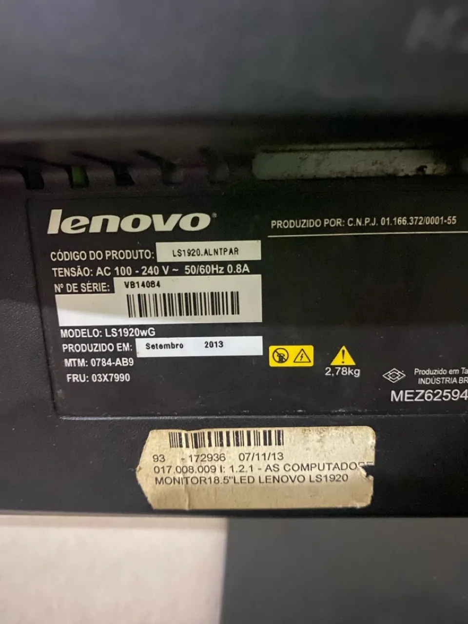 Vendo monitor de escritório