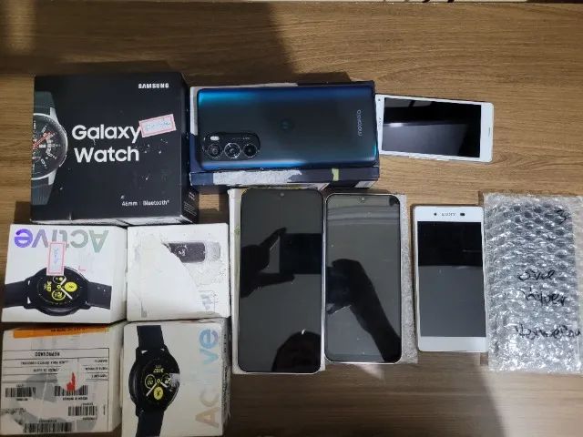 Lote de smartwatches e Celulares - Leia a descrição