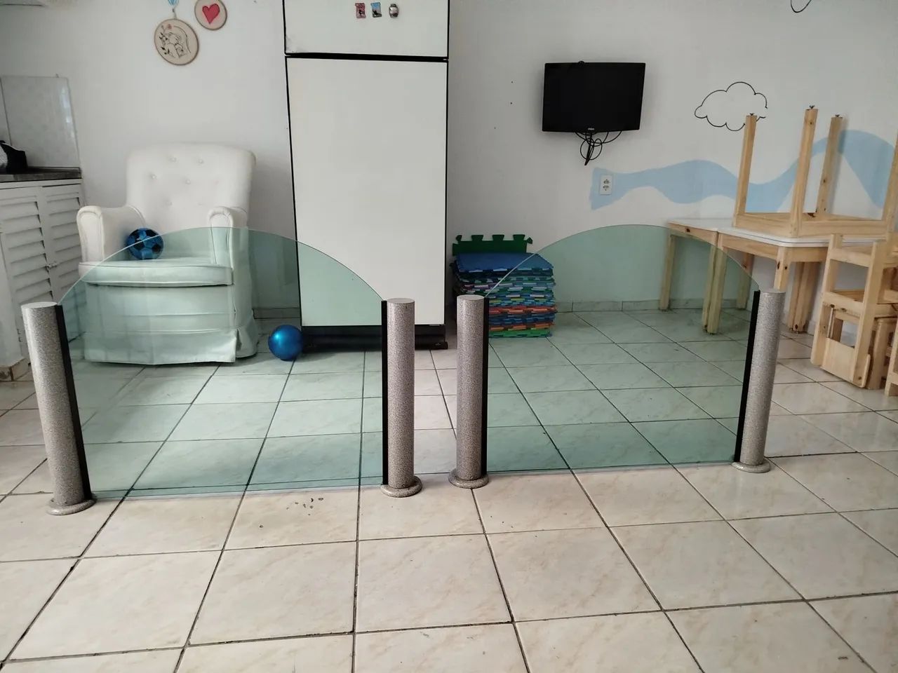 Vidro decoração divisória  