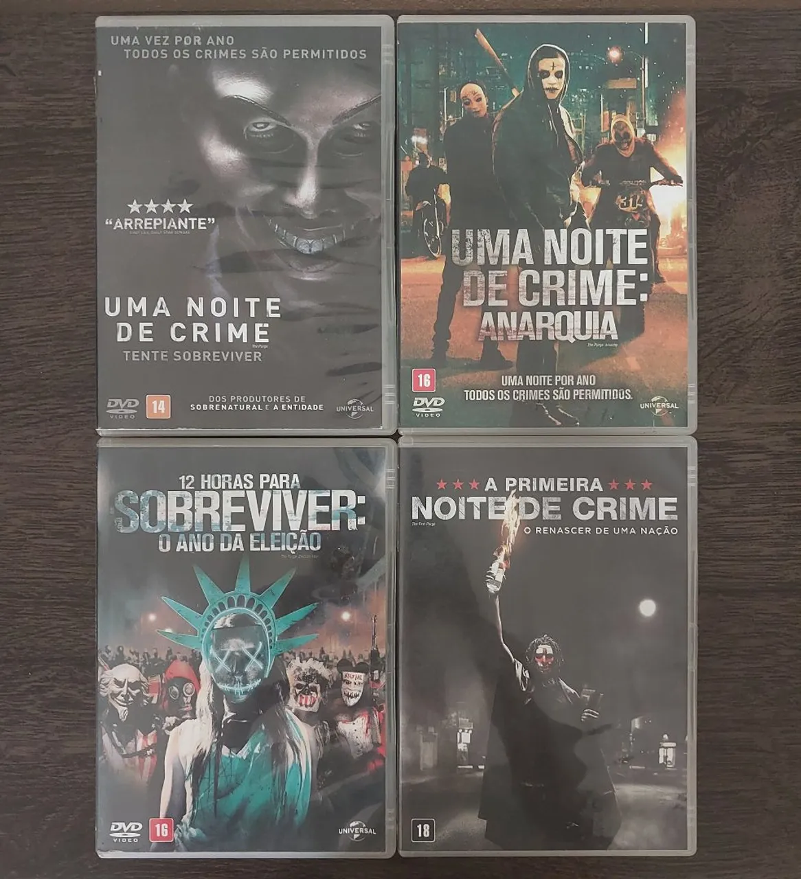Uma Noite de Crime - Quadrilogia - Coleção (4 Filmes) - Terror / Suspense