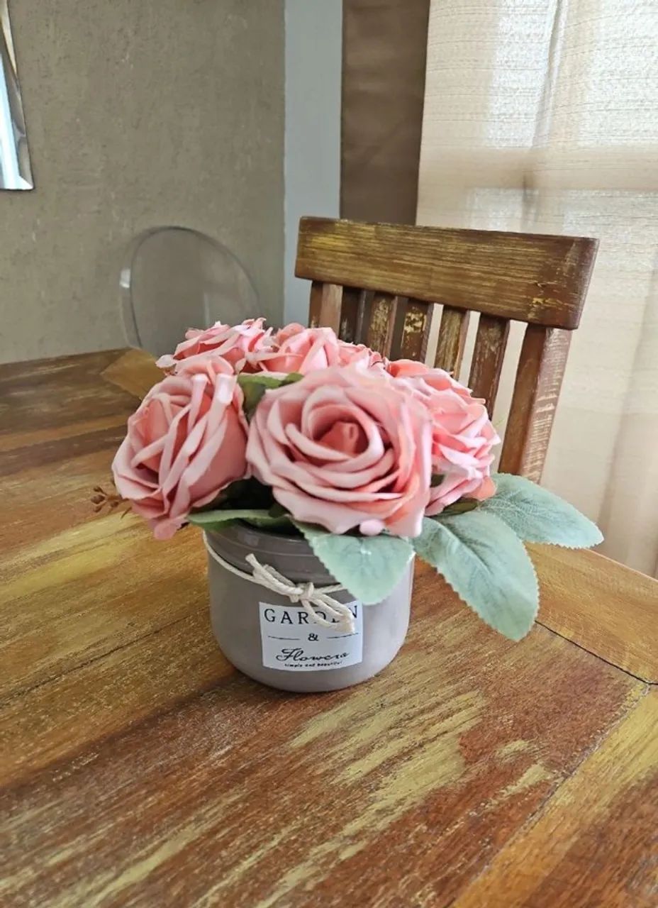 Vaso importado com rosas - Foto 5