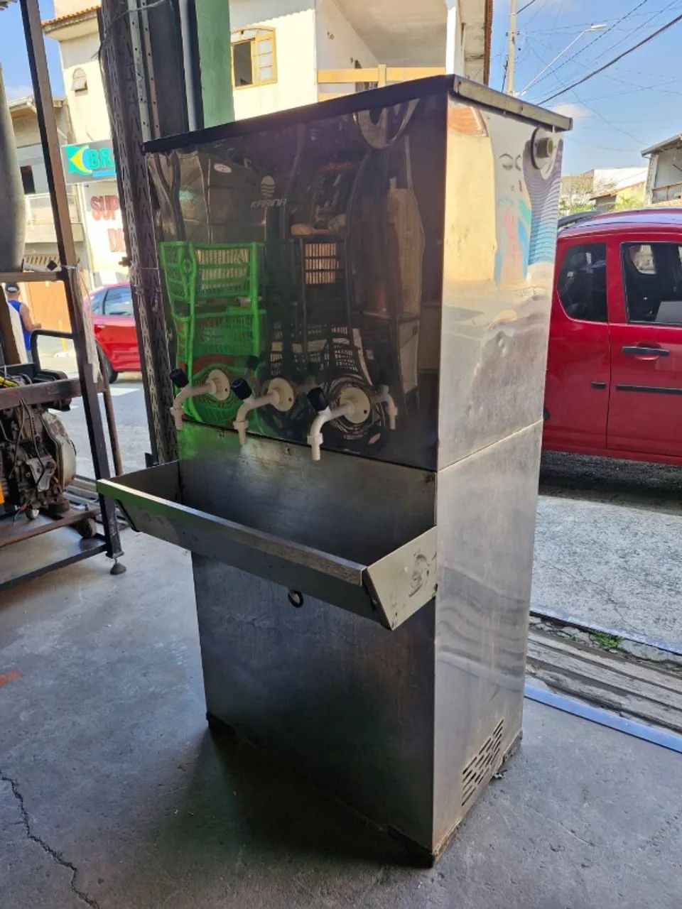 Bebedouro 3 bocas de aluminio 100L - Foto 2