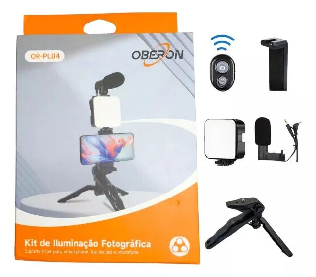  KIT Videomaker Profissional para  TikTok, Instagram, Youtube OBERON - OR-PL04  - Foto 4