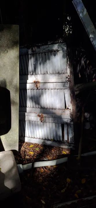 Janela tripla madeira