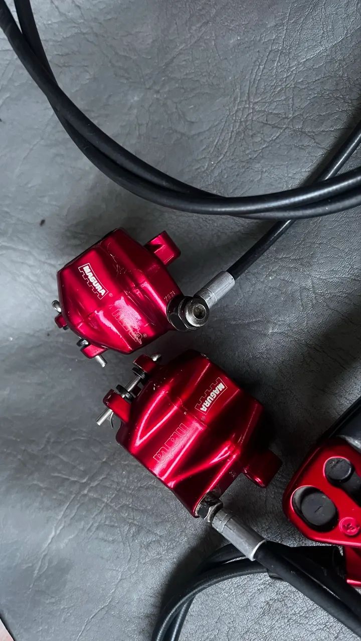 RARO! FREIOS MAGURA MARTA ANODIZADOS E REVISADOS! 