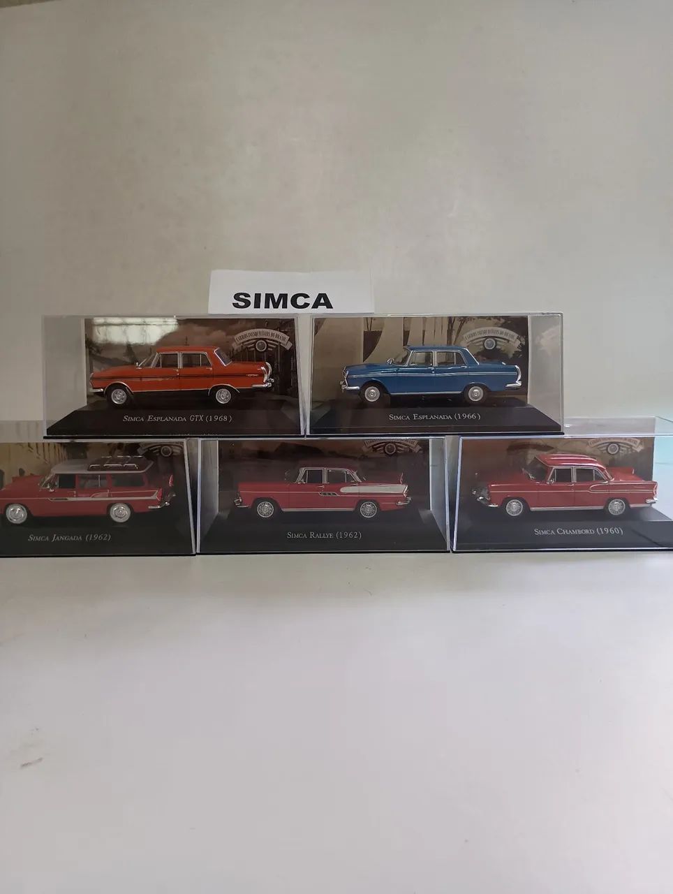 5 miniaturas 1 43 Simca carros inesquecíveis 