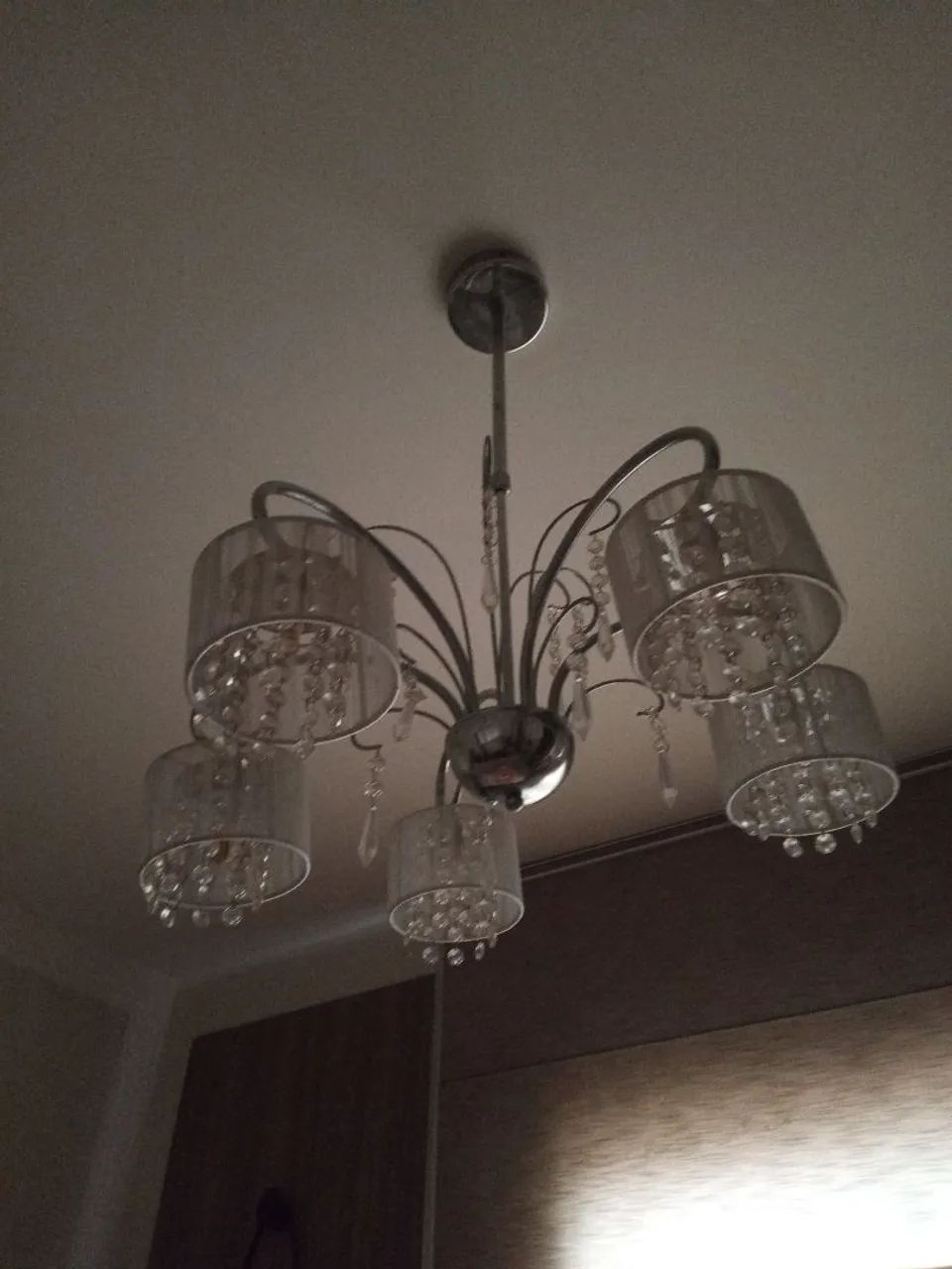 Lustre com cristal e base cromado  - Foto 3