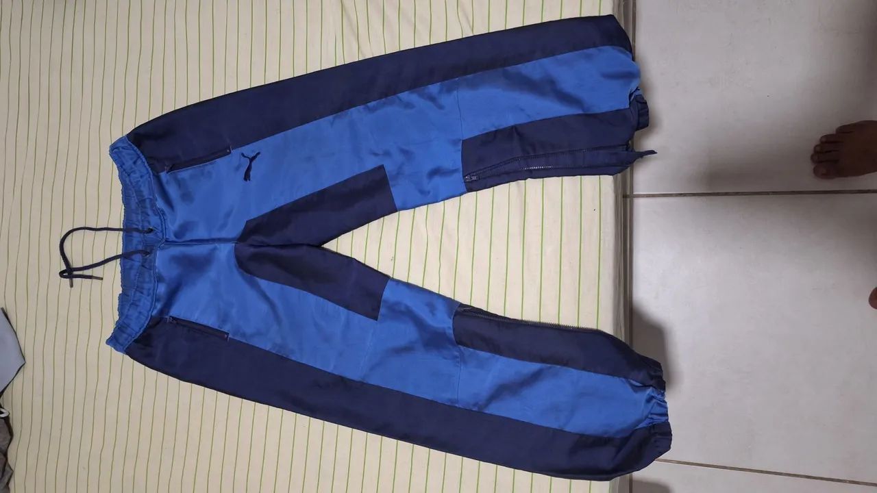 Calça de treino Puma azul e azul marinho