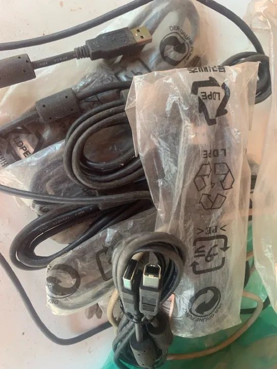 Cabo USB impressora e outros kit com 8 UND