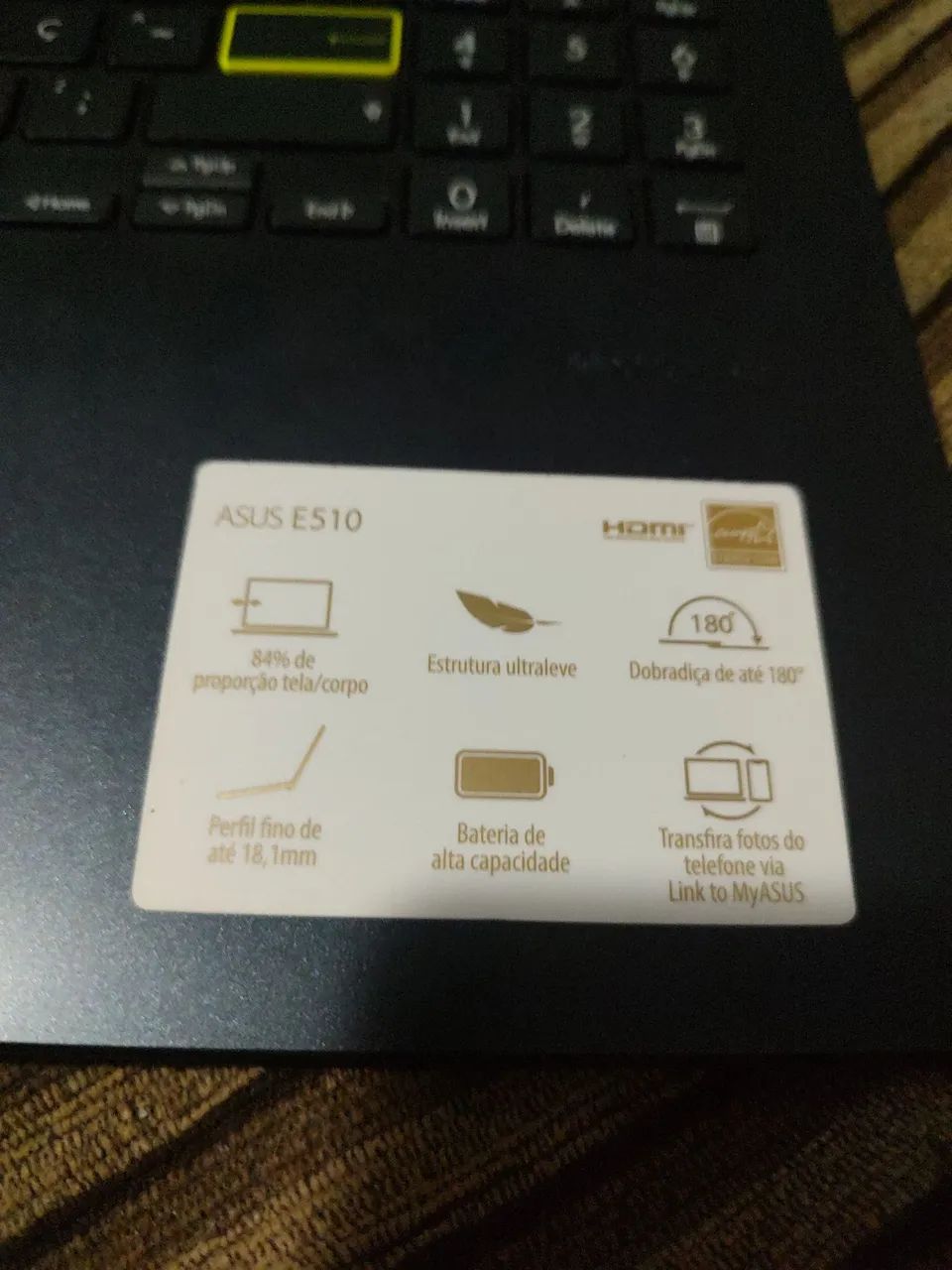 Notebook Asus e510 com defeito  - Foto 3