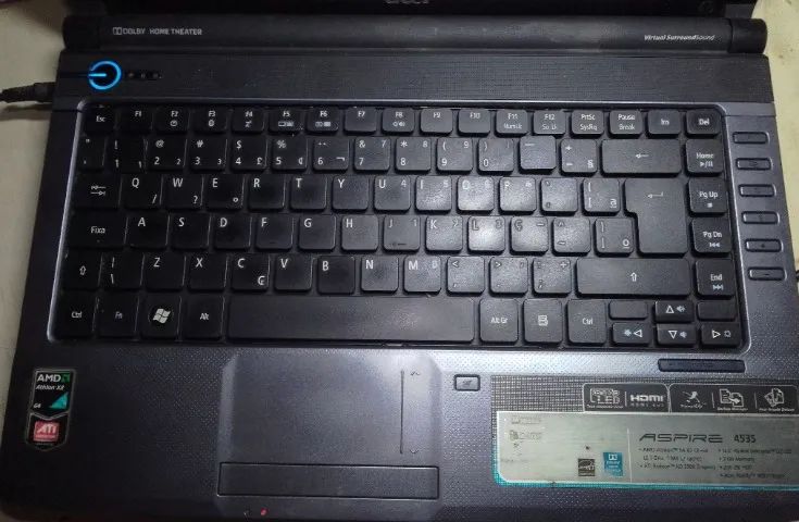 Notebook Acer, HD 320GB liga sem imagem - Foto 5