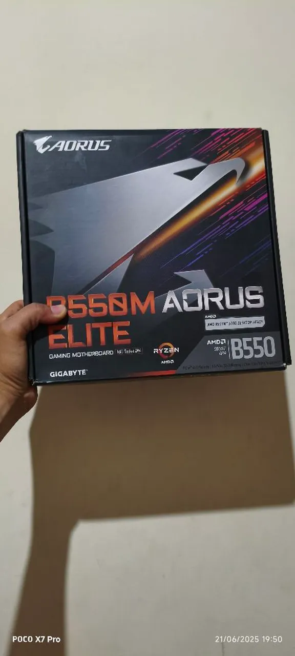 Vende novo lacrado nota fiscal e garantia Placa-Mãe Gigabyte B550M Aorus Elite