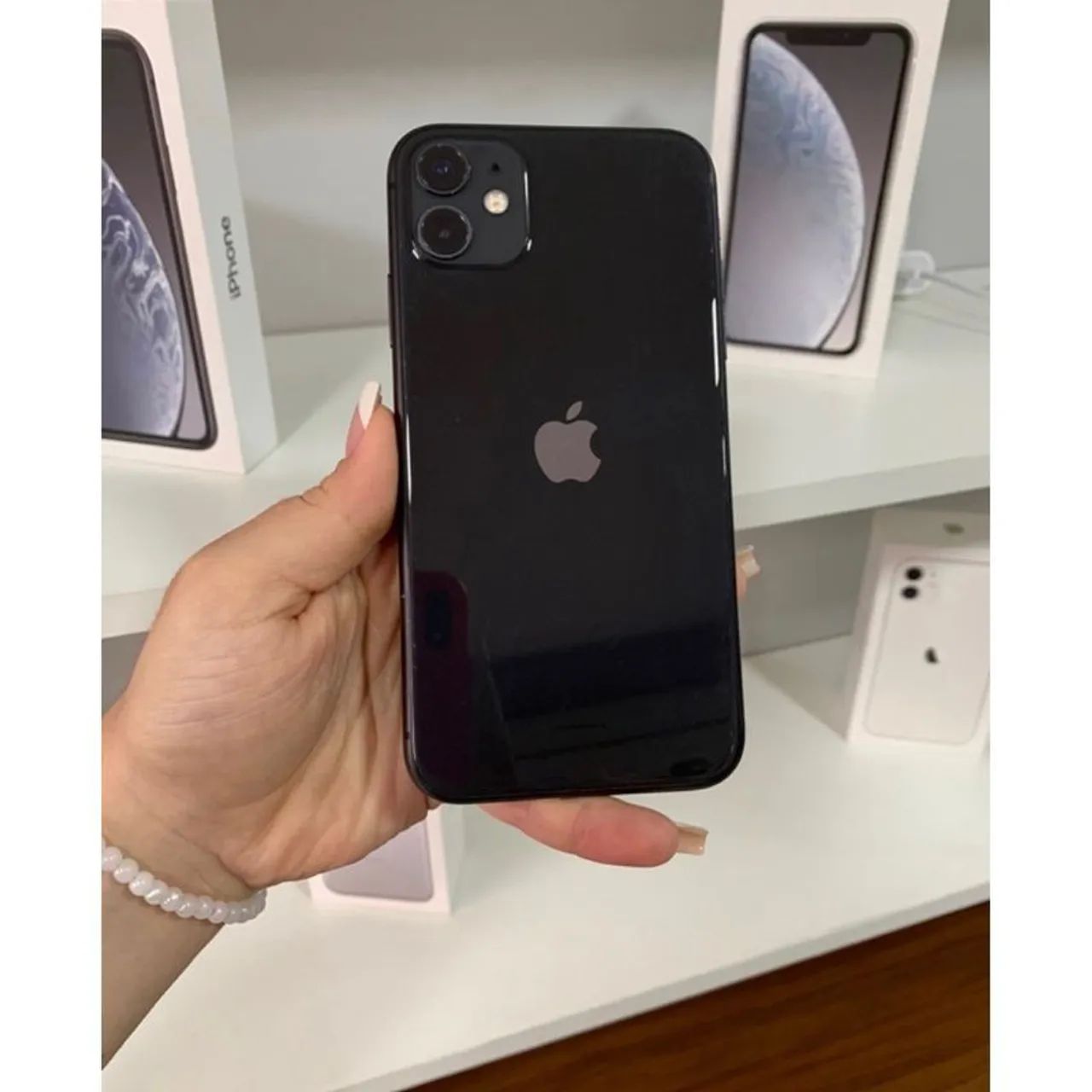 iPhone 11 ブラック 本体 64G FaceID不可 iPhone 11 64gb novo vitrine original saúde bateria 100% com