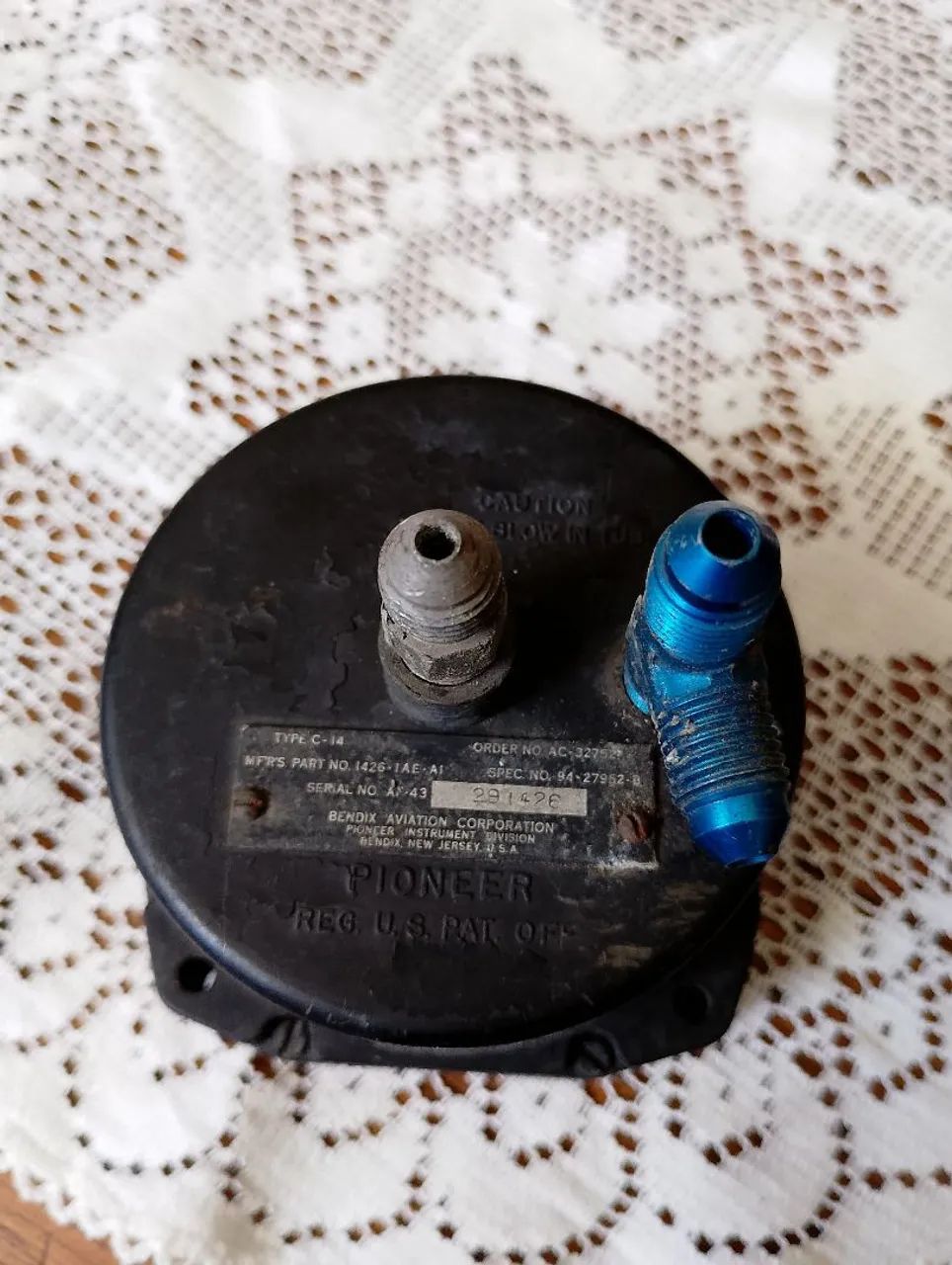 INDICADOR DE VELOCIDADE (AIRPEED) BENDIX PIONEER/ANTIGO/COLECIONAVELL  - Foto 2