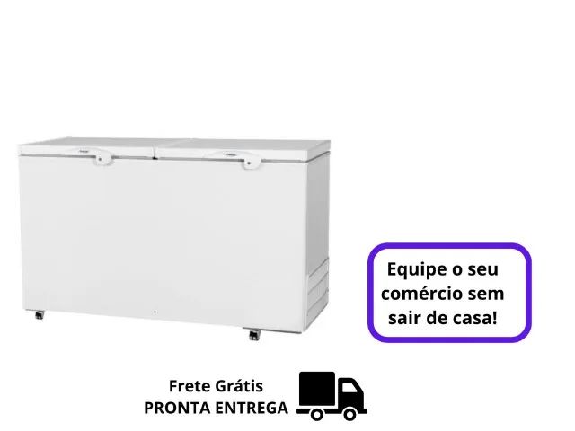 Freezer Horizontal Fricon 503L Novo Tampa Cega